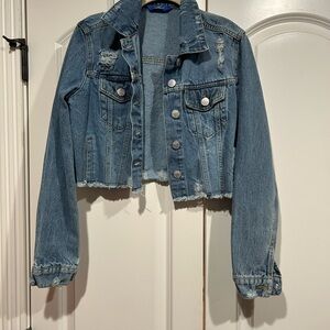 Denim Cropped Jacket
